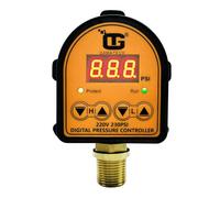 GamaTech Pressure Switch for Water Pump and Air Pump, Digital Adjustable Pressure Controller, 220V, 0-230 Psi,1/2" Male Npt