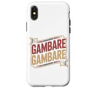 Gambare Gambare Anime Motivation Japanese Otaku Case for iPhone X/XS
