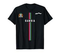 Gambia Flag, Silhouette map of Gambia, Coat of arms T-Shirt