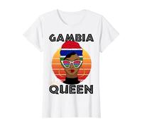Gambian Queen African Queen Gambia Flag Gambian Women Girls T-Shirt