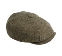 Gamble & Gunn Ardura - Brown Button Top Cap Molloy and Sons Irish Donegal Tweed - 63cm