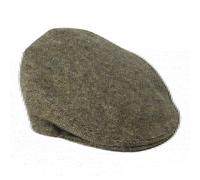 Gamble & Gunn Dolton Molloy & Sons Irish Donegal Tweed British Made Seagrass Brown Flat Cap - 55cm