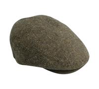 Gamble & Gunn Goodwood - Brown Flat Cap Molloy and Sons Irish Donegal Tweed - 65cm