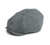 Gamble & Gunn Lloyd - Soft Grey 8 Panel British Made Cap Merino, Angora and Cashmere Welsh Wool Mix - 59cm