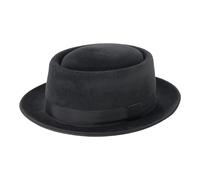 Gamble & Gunn 'Walt' Luxury Grey Fur Felt Porkpie Hat - 59cm