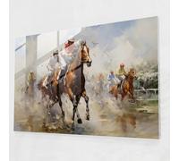 Gamble Home Decoration - Gamble, Horse Racing, Home Decoration, Modern Art, 36" x 24"