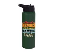 Gamble Last Name Gamble Family Gamble Stainless Steel Insulated Water Bottle