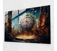 Gamble Modern Art - Gamble, Glass Art, Interior Decoration, Modern Art, 91.4 cm x 61.0 cm