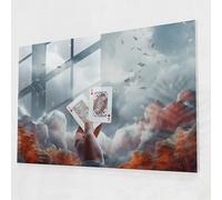 Gamble Surrealist Glass Print - Gamble, Glass Print, Home Decoration, Glass Art, 18" x 12"