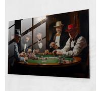 Gamble Wall Decor - Gamble Glass Print Wall Decor Modern Art 71cm x 50cm