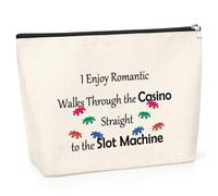 Gambler Gift Makeup Bag Casino Lovers Gifts for Women Slot Machine Makeup Bag for Gamblers Casino Lover Friends Her Christmas Birthday Presents for Gambler Friends Makeup Travel Pouch Game Lover Gift