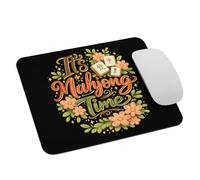 Gambling Chinese Game Casino Player It'S Mahjong Time Mousepad With Stitched Edges Desk Mat Non-Slip Rubber Base Mouse Pad For Work Laptop Studying 25X30Cm