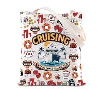 Gambling Cruising Trip Inspire Tote Bag Cruise Themed Gift Lucky Gambling Handbag Cruise Vacation Gift (C-GAMBLING T UK)