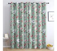Gambling Curtains for Bedroom Living Room - Casino Playing Room Blackout Curtains 46 x 54 Inch (Width x Drop), Thermal Insulated Eyelet Curtains & Drapes, Decorative Patterned Window Treatments M-#497