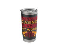 Gambling Fan Danger Player At Work Casino Stainless Steel Insulated Tumbler