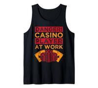 Gambling Fan Danger Player At Work Casino Tank Top