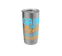 Gambling Fan Gain & Beer that´s Why I´m Here Casino Stainless Steel Insulated Tumbler