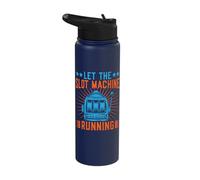 Gambling Fan Let The Machine Running Casino Stainless Steel Insulated Water Bottle
