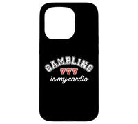 Gambling Is My Cardio Casino Gambler 777 Slot Machine Player Case for iPhone 15 Pro