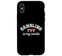 Gambling Is My Cardio Casino Gambler 777 Slot Machine Player Case for iPhone X/XS