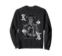 Gambling Monkey King Spades :-: Funny Poker Player Design Sweatshirt