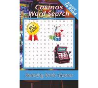Gambling Word Search Puzzle Book: Word Searches with Easy to Read Print about Gambling, Slot Machines, Poker, Roulette and More | 6x9 inches, 110 ... Gift for Vacations, Holidays and Free Times