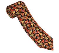 Gambo Men'S Necktie 8cm Classic Elegant Tie Foodie Pizza Slices Pizzas Suit Accessories For Party Wedding Formal Business Graduation