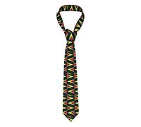 Gambo Men'S Tie Funny Neckties Guyana-Flag-Jamaica-Plaid Mens Tie Party Business Neckties Soft Ties