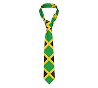Gambo Men'S Tie Funny Neckties Jamaican-Flag-Pride Mens Tie Party Business Neckties Soft Ties