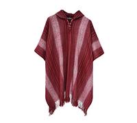 Gamboa Alpaca Poncho with Hood - Mexican Cloak for Men