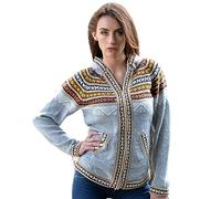 Gamboa Alpaca Womens Cardigans Hooded Lightweight Cardigan for Ladies Temperature Regulation