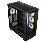 Gamdias ATLAS P2 CG Mid Tower ATX ARGB Gaming Case - Black