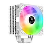 GAMDIAS BOREAS E1-410 WH CPU Cooler, CPU Air Cooler, CPU Fan, Direct Touch Contact, 4 Copper Heat Pipes, Dual Ring ARGB, Fully customizable ARGB lighting, Compatible with Intel & AMD
