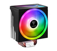 GAMDIAS CPU Cooler, PWM ARGB Fan, MB Sync Ready, 6 Heat Pipes Heatsink, Direct Contact Technology, Intel LGA 1700/1200/115x, AMD AM5/AM4, Black