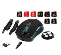 GAMDIAS Hades M1 Wireless Optical Gaming Mouse Dual Level RGB 10800DPI Adjustable 7 Programmable Buttons Hera Software
