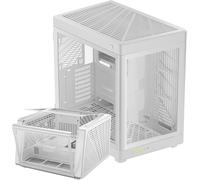 GAMDIAS NESO P1 Dual Chamber EATX Full Tower Gaming PC Case - White
