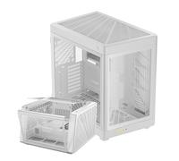 GAMDIAS NESO P1 Dual Chamber EATX Full Tower Gaming PC Case - White