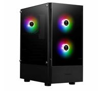 GAMDIAS TALOS E3 Gaming PC Case Mid-Tower ATX Case - Black With 3 ARGB Fans