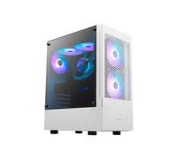 Gamdias TALOS E3 MESH RGB ATX Mid Tower Gaming PC Case - White Edition with Temp