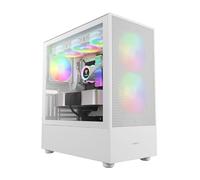 GAMDIAS TALOS M3 MESH ATX Mid Tower PC Case, 3 ARGB PWM Fan, Airflow Mesh Front Panel, Tool-Free Tempered Glass Side Panel, Magnetic Dust Filter,White