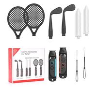 Game Accessories for Nintendo Switch 2 Sports, Accessories Bundle for Nintendo Switch 2 JoyCon Game - Golf Clubs, Tennis Rackets & Chambara Sword, Sports Game Kit for Family Friends Party Gift