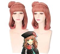 Game Amnesia Heroine Cosplay wig with a Bun Halloween Party Synthetic Hair Amnesia braided Wigs + Wig Cap One Size wig PL-168