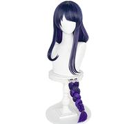 Game Anime Genshin Impact Shogun Cosplay Wig Pre Styled Blue Long Heat Resistant Synthetic Wigs for Coser Wig Cap