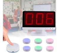 Game Answer Buzzer Button - Wireless Quiz Buzzer with Remote Control, 3 Game Modes, 100 Meter Range, Ideal for School Competitions and Classroom Interaction