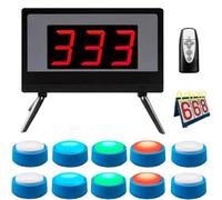 Game Answer Buzzer, Wireless Quiz Answer Game Buzzer Set with Remote Control & Buzzers, 4 Answer Modes & 4 Colors Indicator Lights, for Game Show, School, Party Quizzes, Competition 10