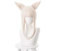 Game Arknights Cosplay Wigs Platinum Cosplay Wig Heat Resistant Synthetic Hair Women Halloween Party Anime Costume Wigs KUZZ6764