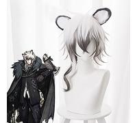 Game Arknights Wigs Silverash Cosplay Wig Heat Resistant Synthetic Hair Halloween Party Anime Costume Wigs