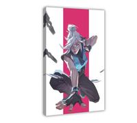 Game Art Cool Poster VALORANT Jett Video Game Aesthetic Game Zone Boy Room Decor Fans Gift 1 Canvas Poster Wall Art Decor Print Picture Paintings for Living Room Bedroom Decoration 20x30inch(50x75cm)