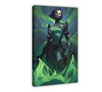 Game Art Cool Poster VALORANT Viper Video Game Aesthetic Game Zone Boy Room Decor Fans Gift 2 Canvas Poster Bedroom Decor Landscape Office Room Decor Gift 16x24inch(40x60cm)
