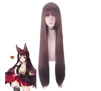 Game Azur Lane Akagi Cosplay Wig 100cm Long Straight Heat Resistant Synthetic Hair Halloween Party Role Play Costume Wigs